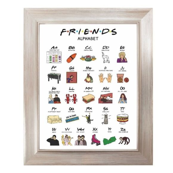 F.R.I.E.N.D.S. Alphabet Print - Picture 1 of 3